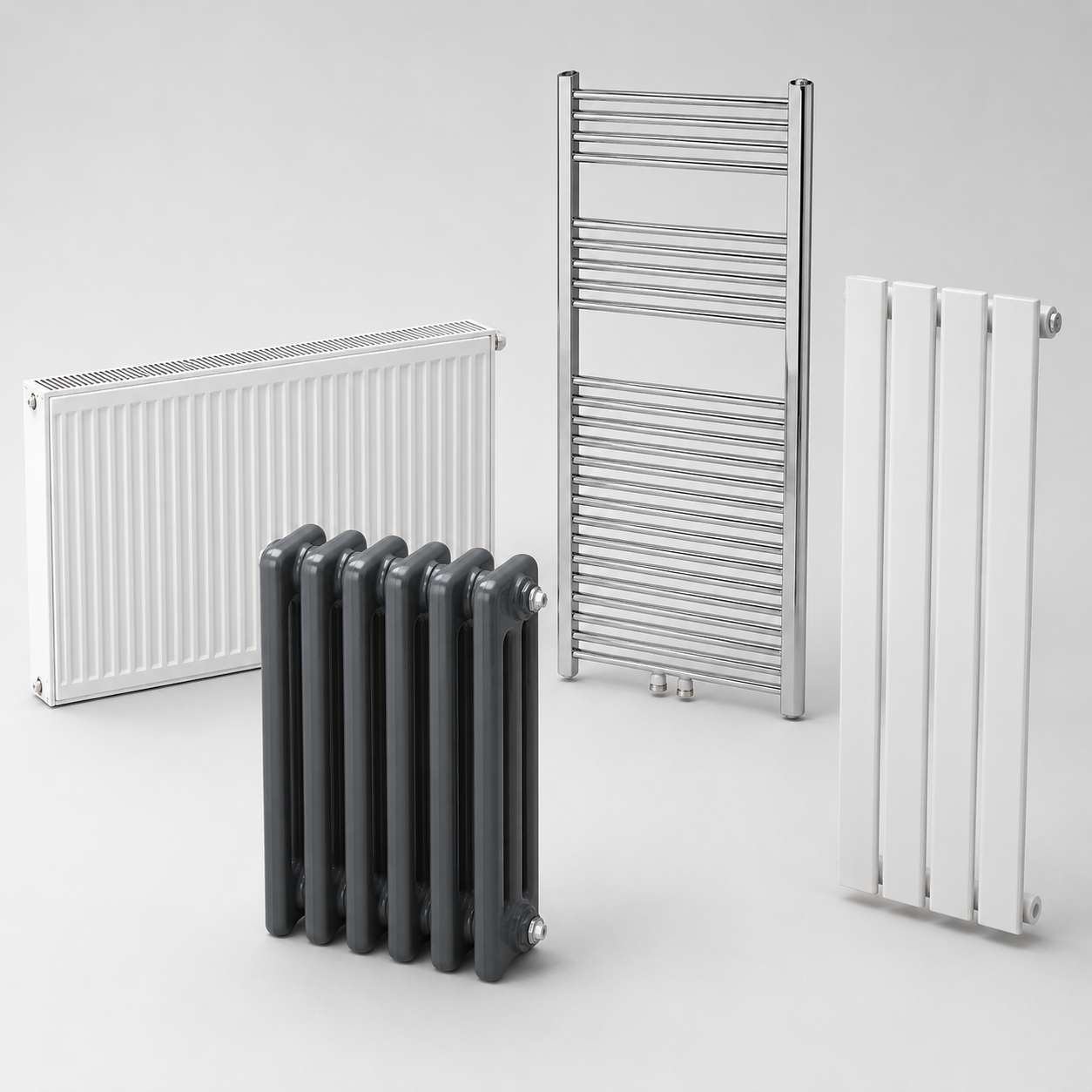 Radiatorji za ogrevalne sisteme, panelni radiatorji, kopalniški radiatorji in členasti radiatorji