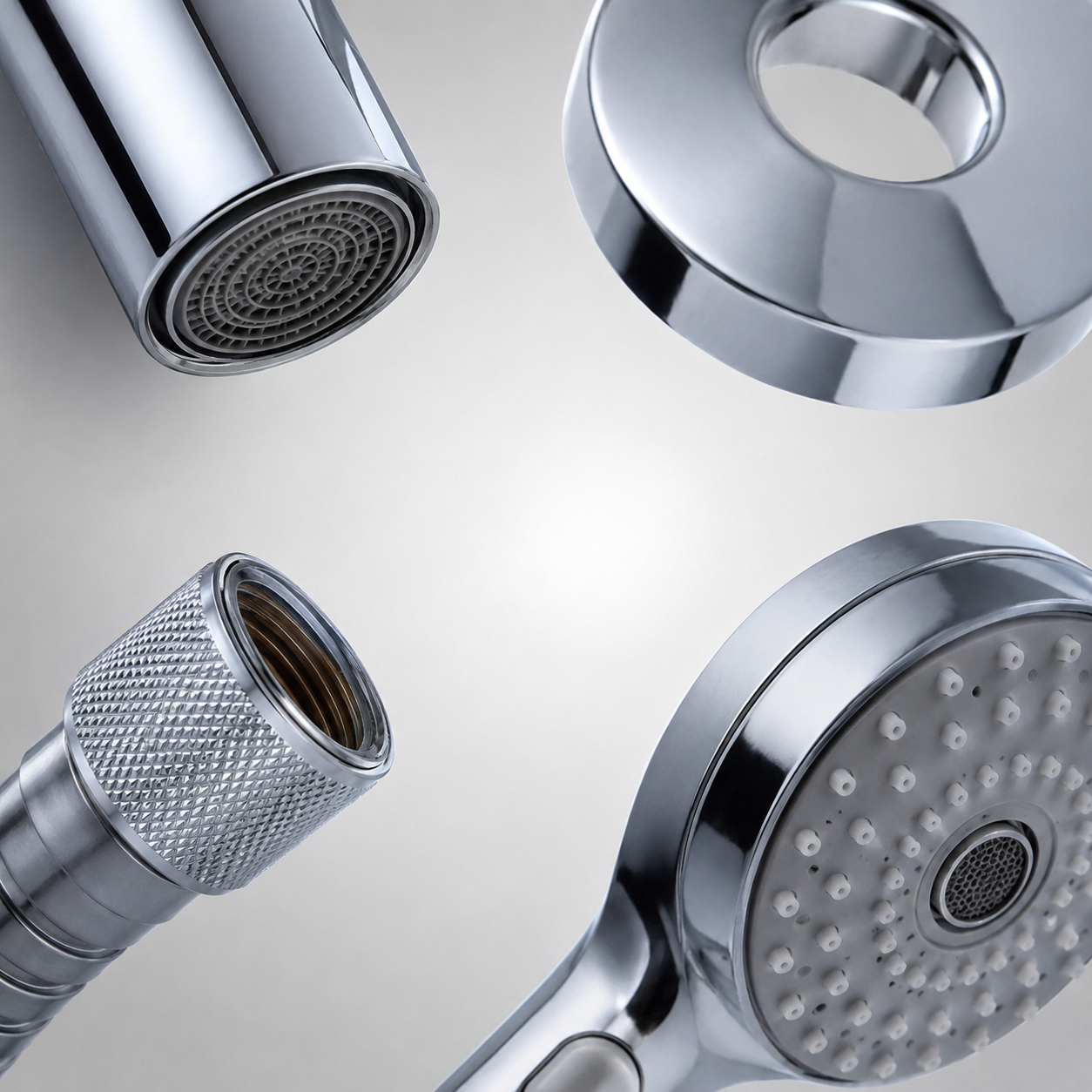 Spare parts for sanitary taps, cartridges, aerators and seals for tap repairs