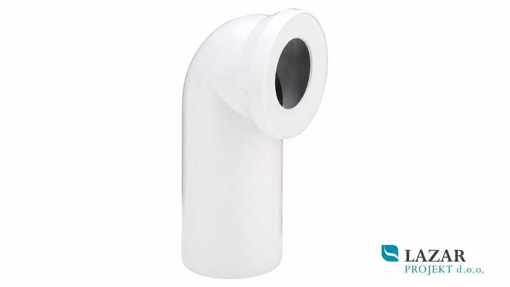 Viega 100551 WC priključek 3811 90° DN100 bele barve za priključitev WC školjke z odtokom zadaj