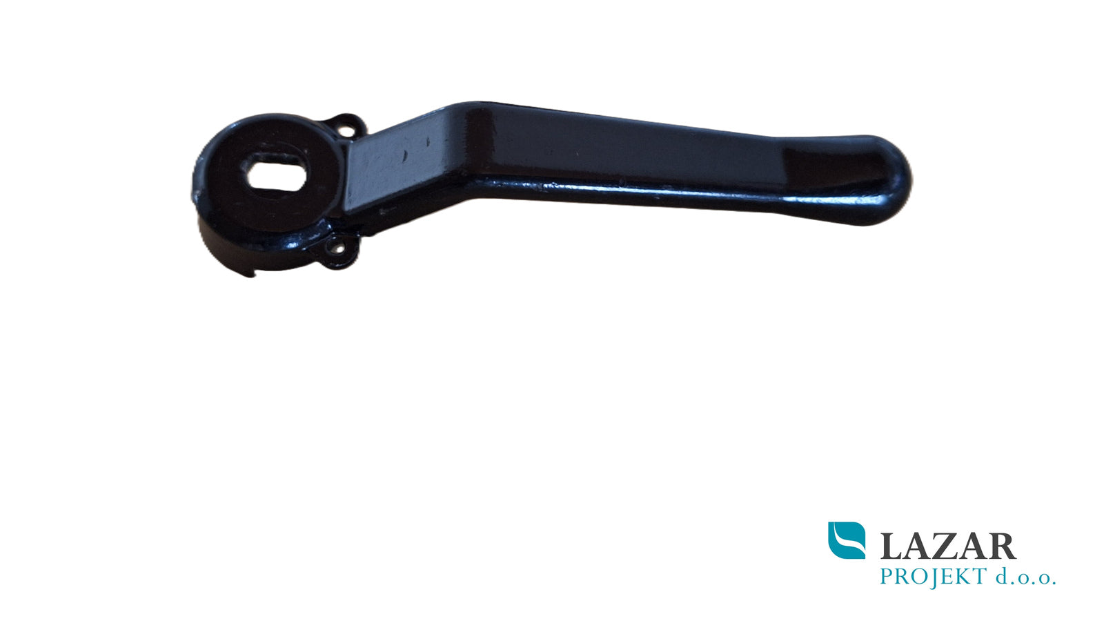Bugatti art. 1006 črna aluminijasta ročica za kroglični ventil 1/4–3/4