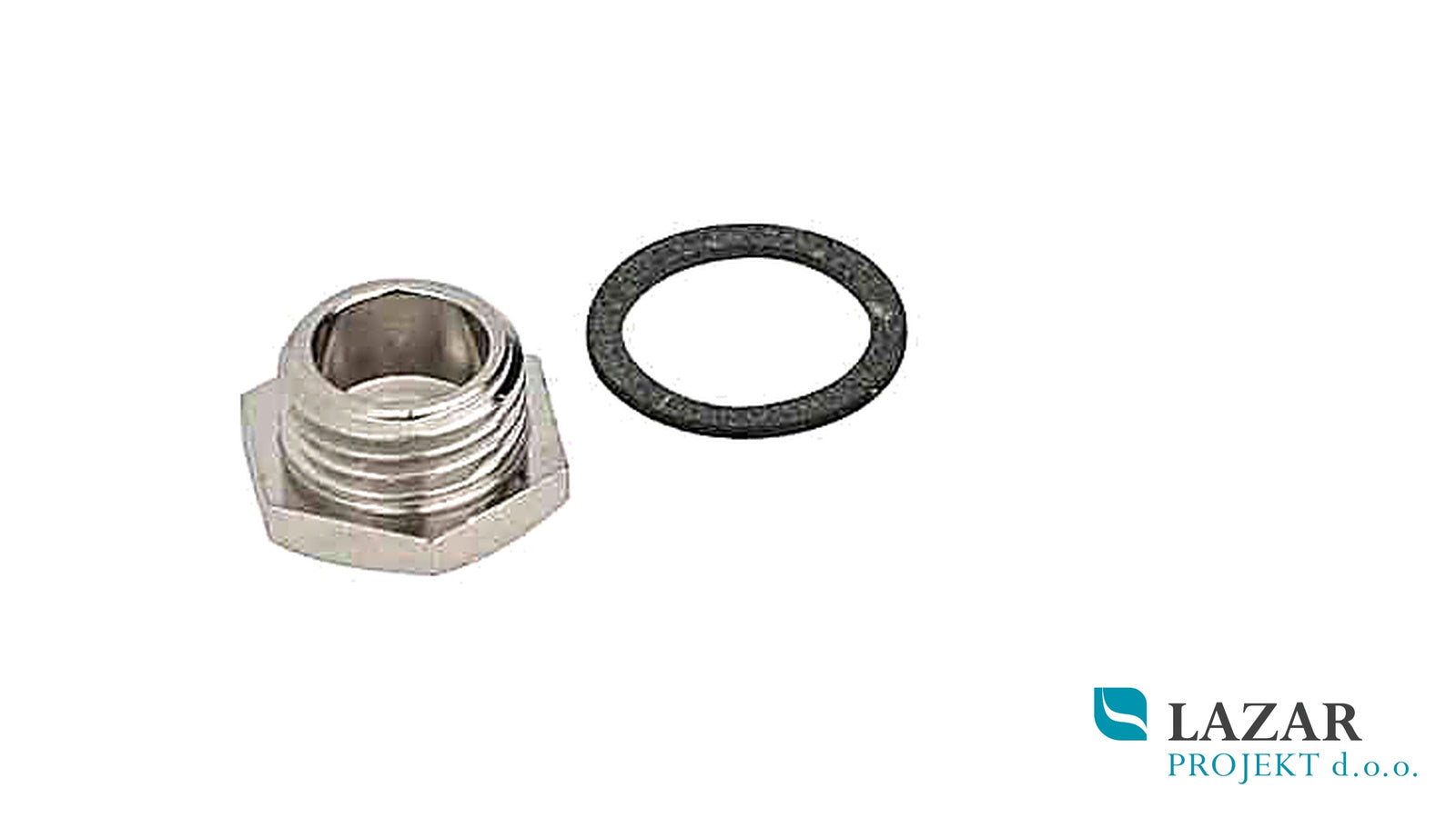 Bugatti kromiran čep s tesnilom 1/4" (DN 8), artikel 1024