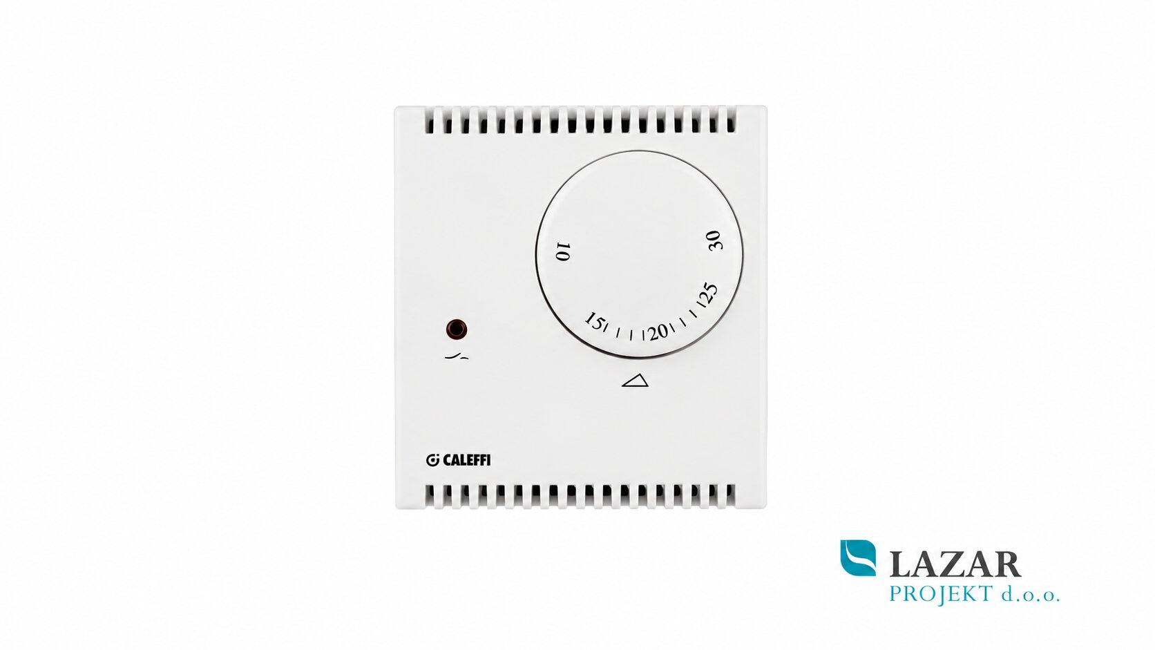 CALEFFI 620100 sobni termostat s signalno lučko za regulacijo temperature v prostoru