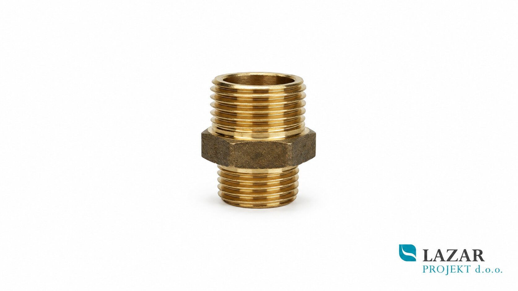 Medeninasti dvovijačnik 1/2" - 3/8" z zunanjim navojem