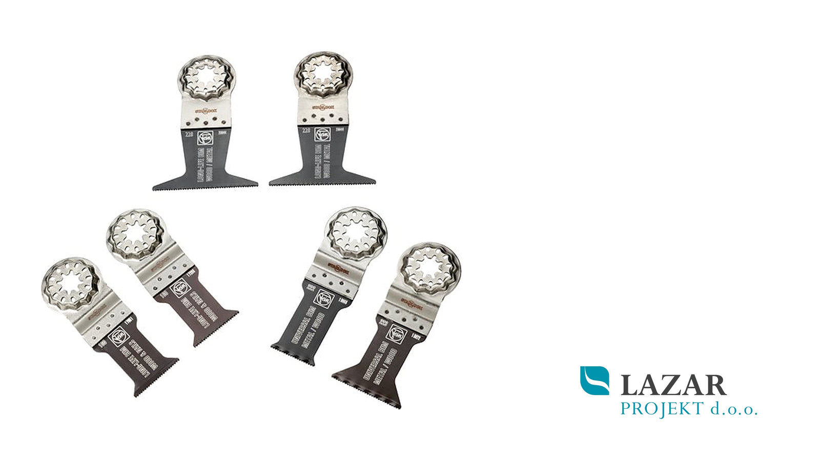 Šest žaginih listov FEIN Best of E-Cut Starlock Wood & Metal 35222967010 za les in kovino