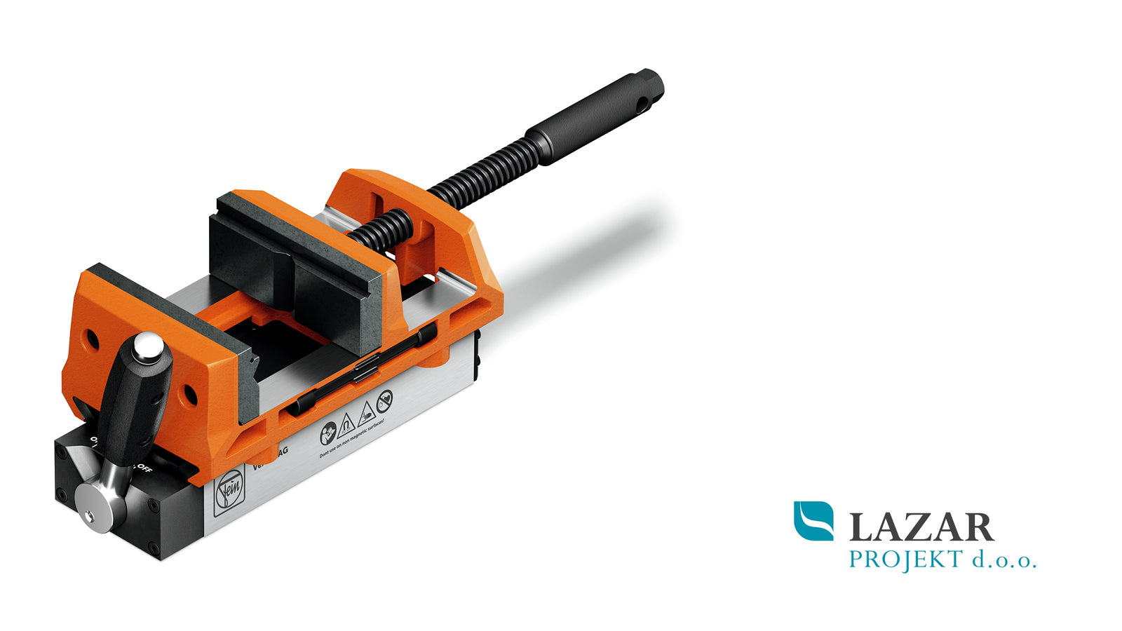 FEIN VersaMAG 100 mm mobilni magnetni primež 90701003020 s permanentnim magnetom in vpenjalnimi čeljustmi