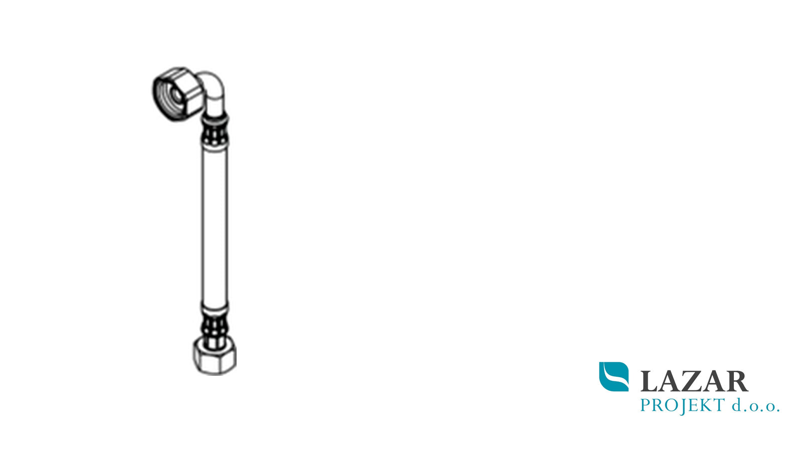 Hansgrohe AXOR 95738000 priključna cev 450 mm G 1/2 × G 3/8