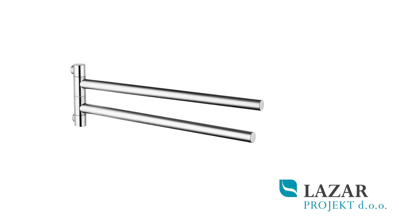 Hansgrohe AXOR Starck 40820000 dvojno vrtljivo držalo za brisače 420 mm krom