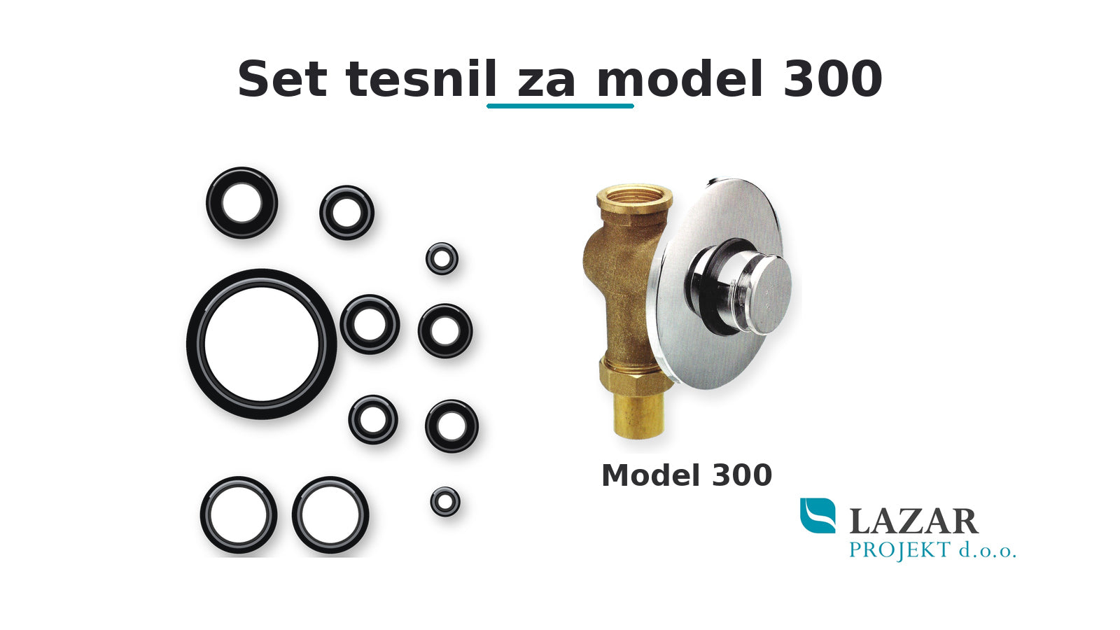 Set tesnil T300 za potisni ventil samozaporne armature La Torre 300