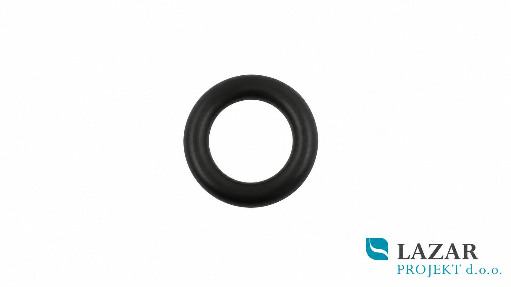 La Torre seal for self-closing taps, 10.69 × 3.53 mm, black rubber O-ring for servicing self-closing taps.