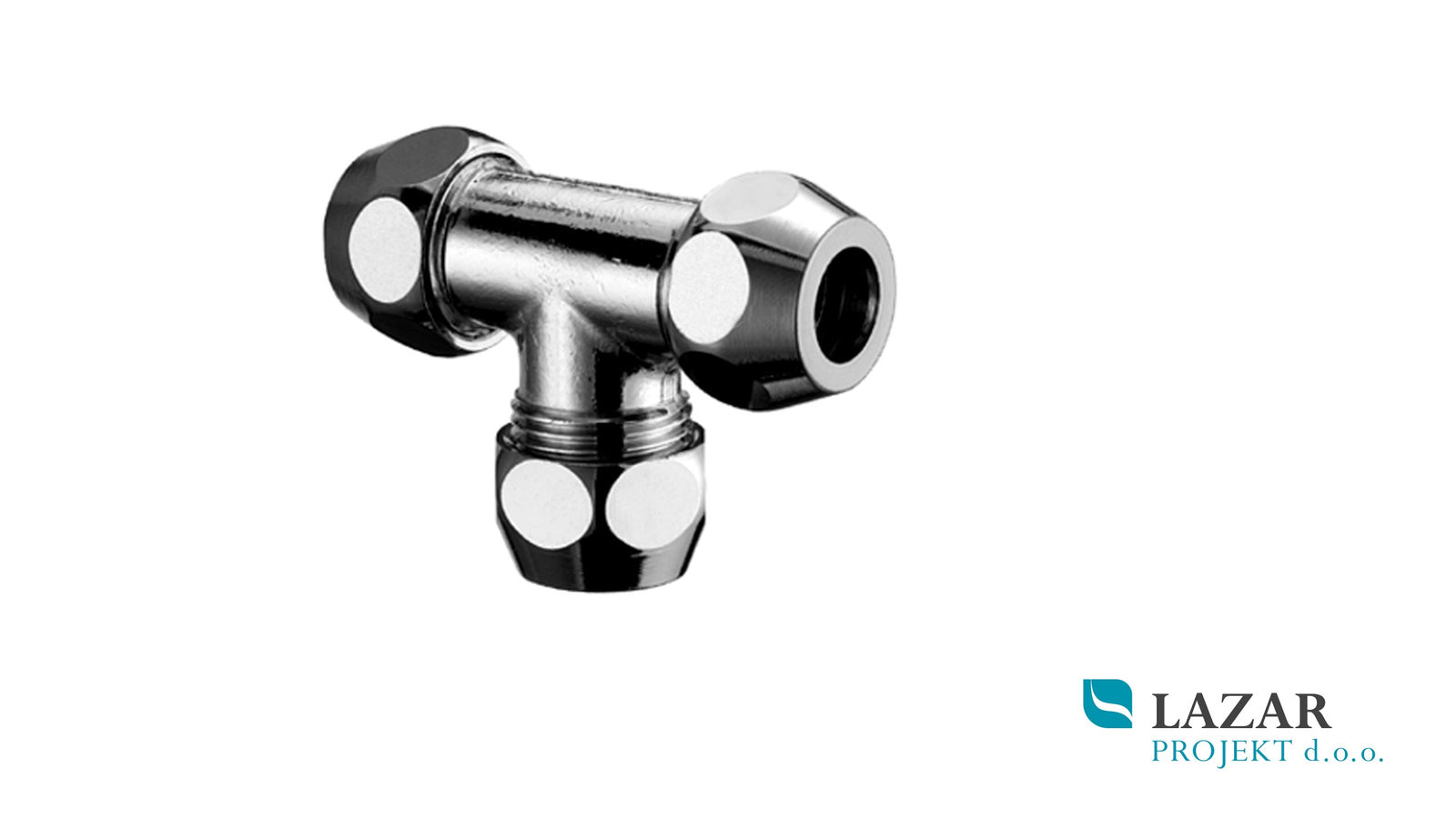 SCHELL 064550699 kromirani T-kos za cev Ø 10 mm