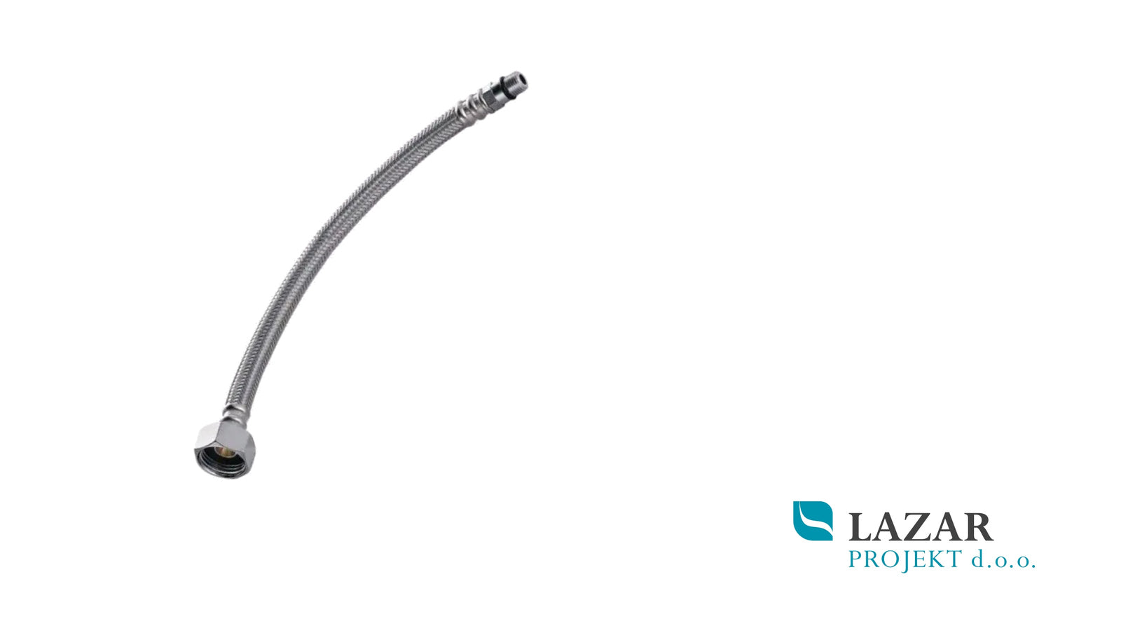 Unitas 19003 gibljiva priključna cev za sanitarno armaturo G 3/8″ × M10 × 1, dolžine 450 mm