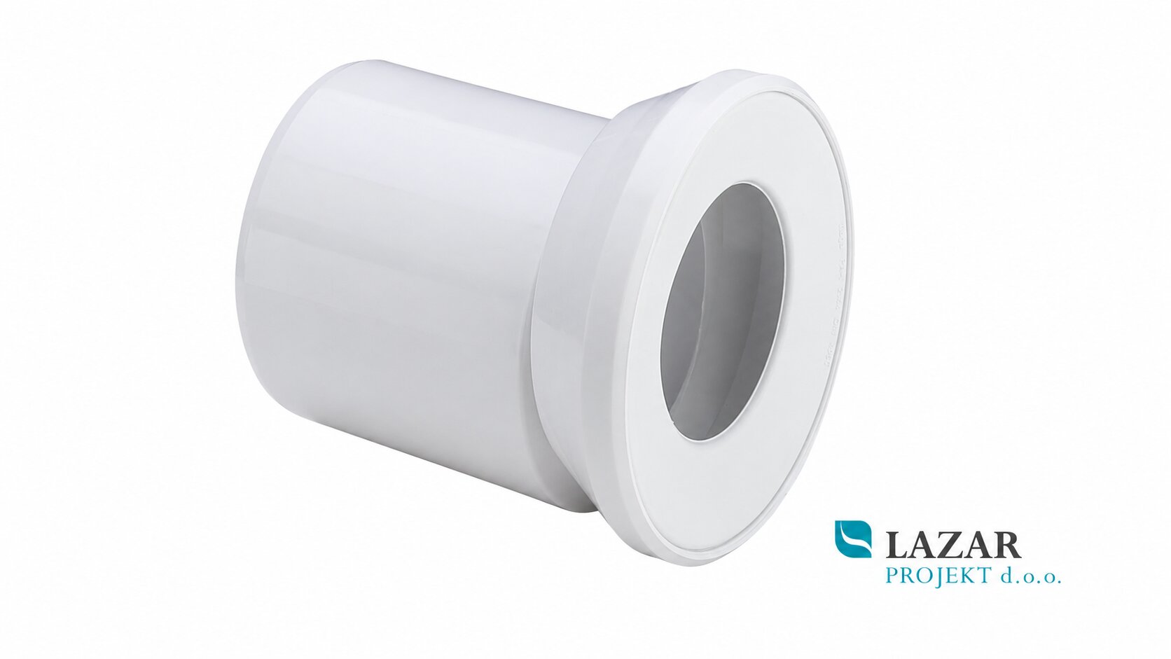 Viega 103231 ekscentrični priključek za WC školjko 3815.1, DN110, dolžina 155 mm, odmik 15 mm