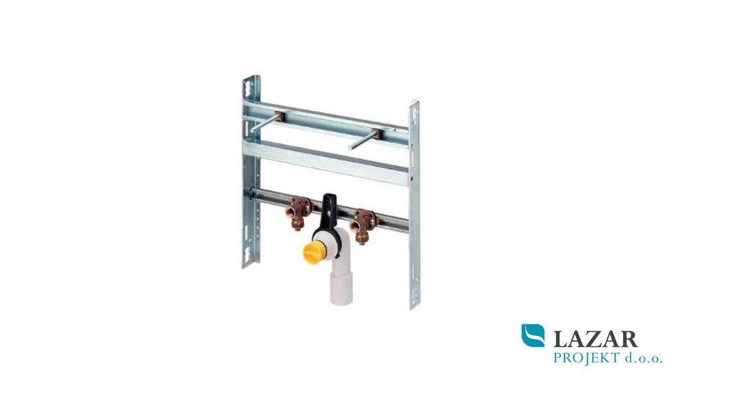 Viega 293598 Steptec washbasin module with adjustable bracket for washbasin installation