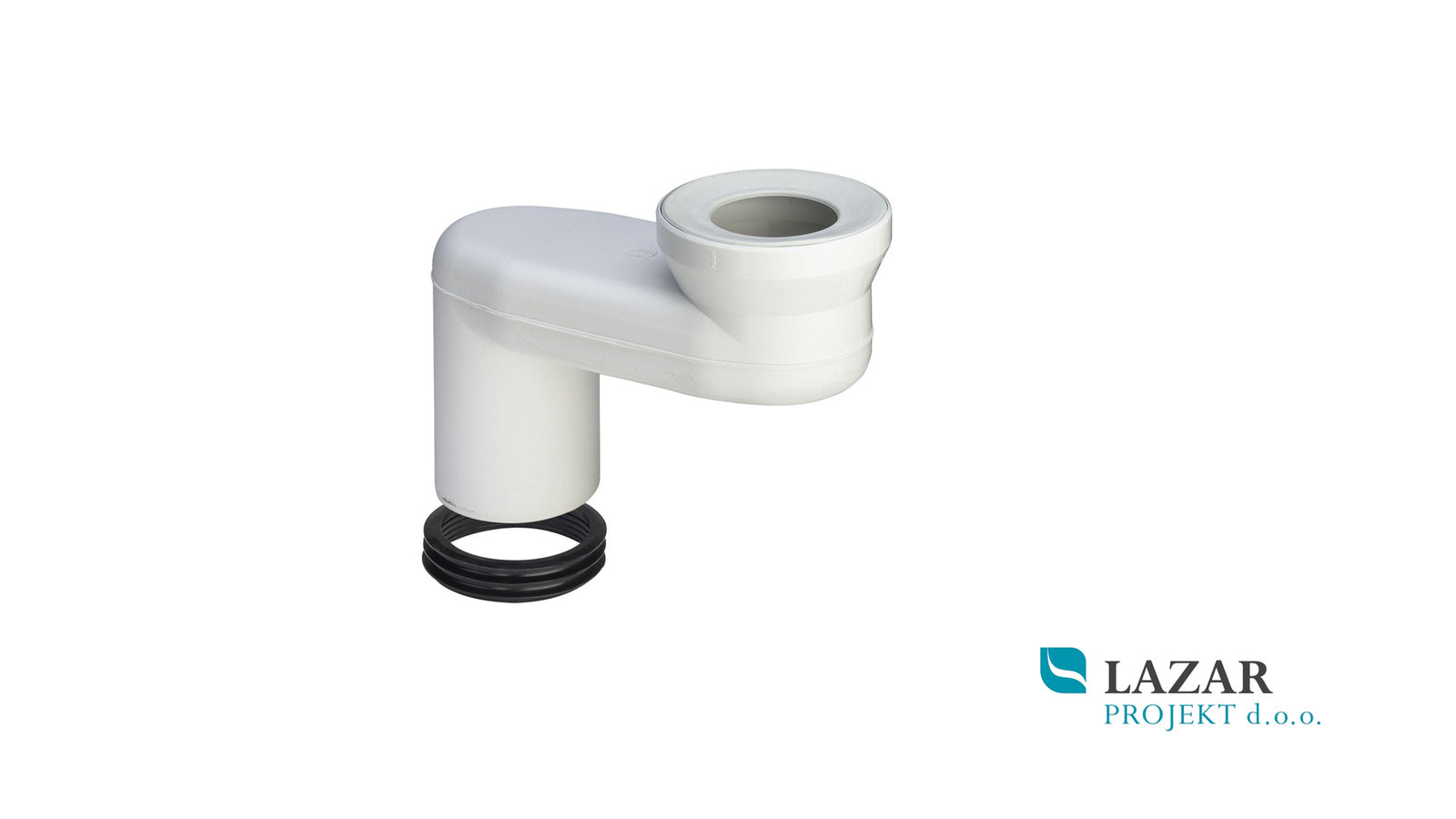 Viega WC priključni kos 340780 oz. 8090-.1 za priklop WC talne školjke z belim plastičnim ohišjem in tesnilom