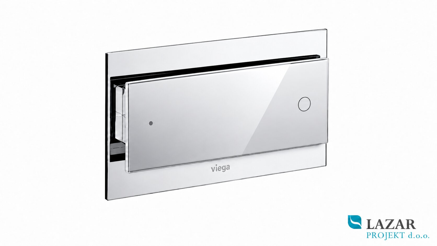 Viega 597504 Visign for More 102 aktivirna tipka 8353.1 v kromirani aluminijasti izvedbi