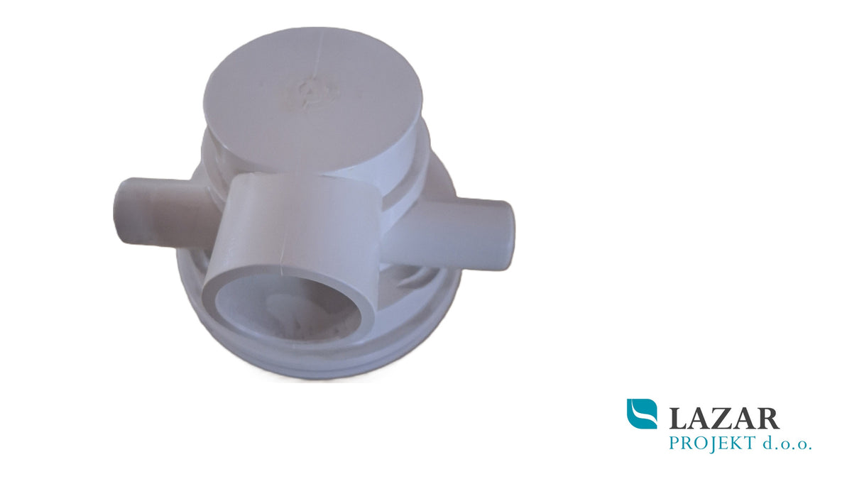 Villeroy & Boch 497238 šoba vodne masaže z dovodnim priključkom Ø 39,6 mm in dvema priključkoma Ø 19,4 mm